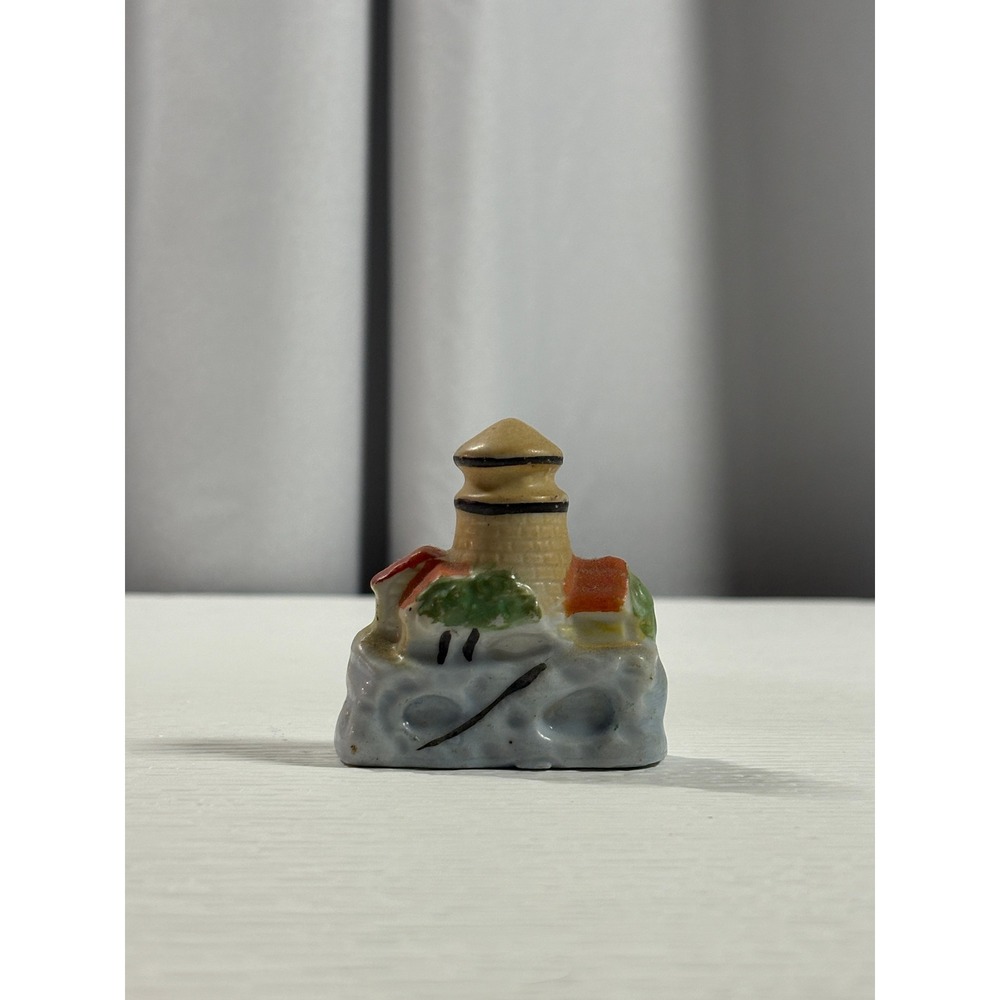 Vintage Made in Occupied Japan Porcelain Lighthouse Miniature Coastal S0090